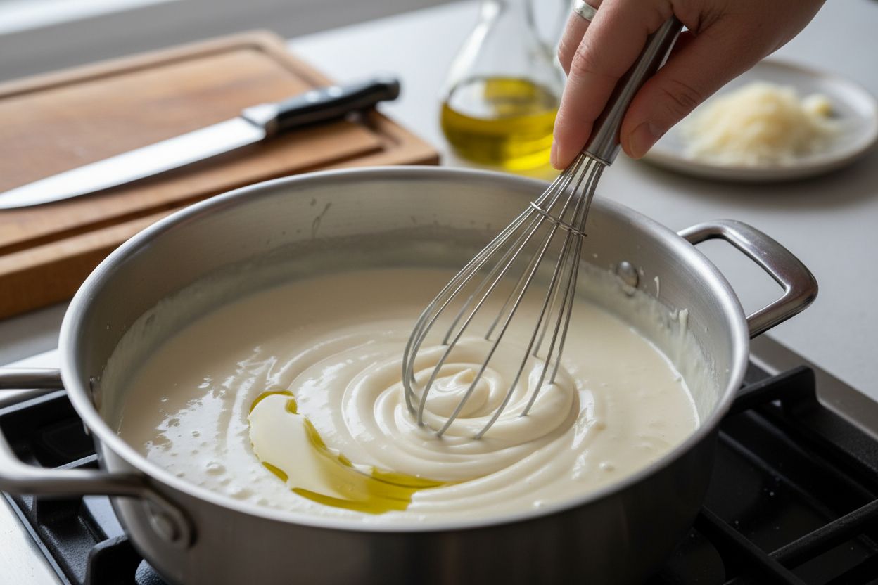 Béchamel sans beurre