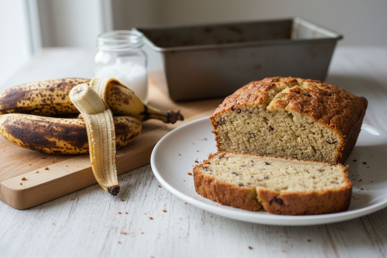 Cake vegan banane