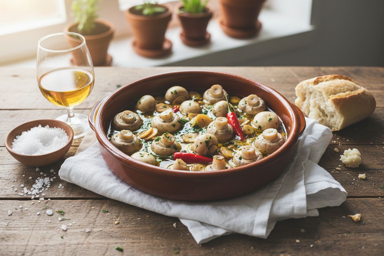 Champignons à l'ail espagnols