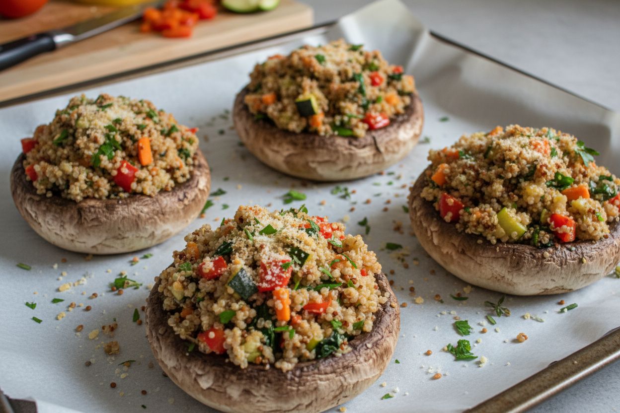 Champignons portobello farcis