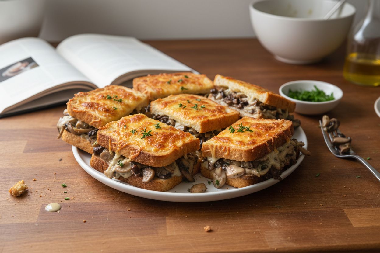 Croque-monsieur aux champignons