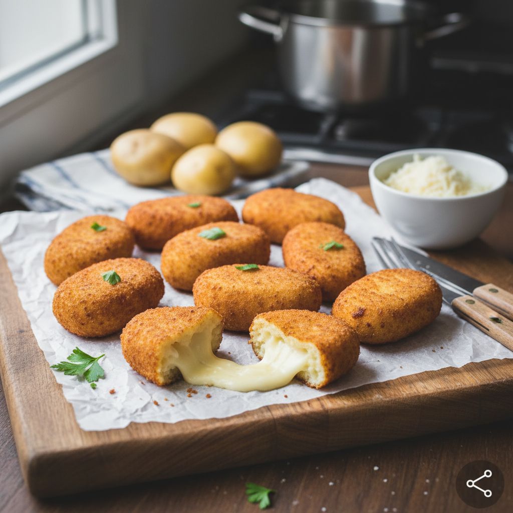 Croquettes de fromage panées