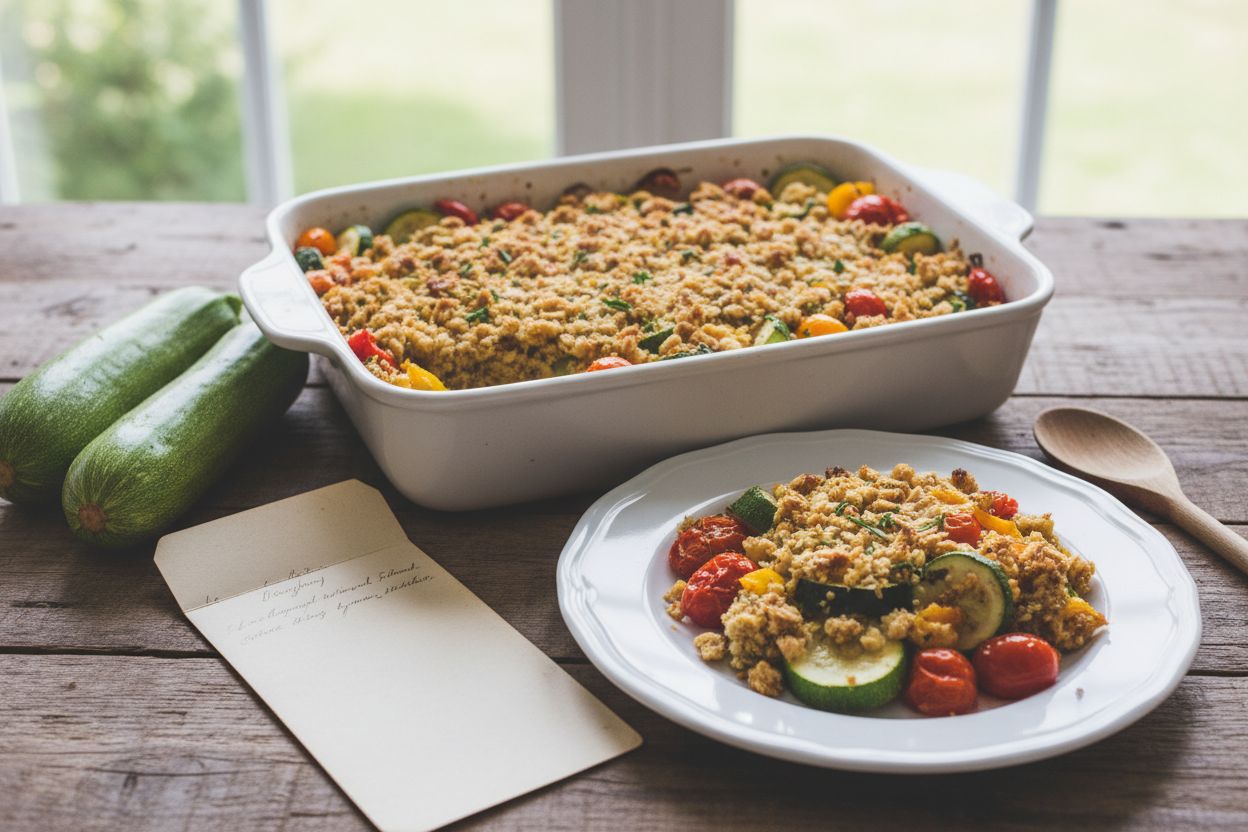 Crumble salé aux légumes d’été