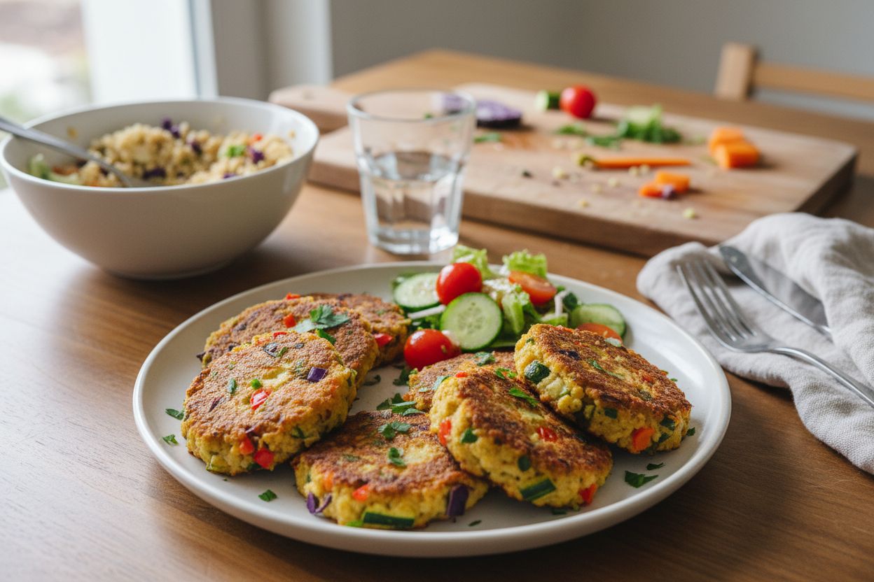 Galettes de millet aux légumes