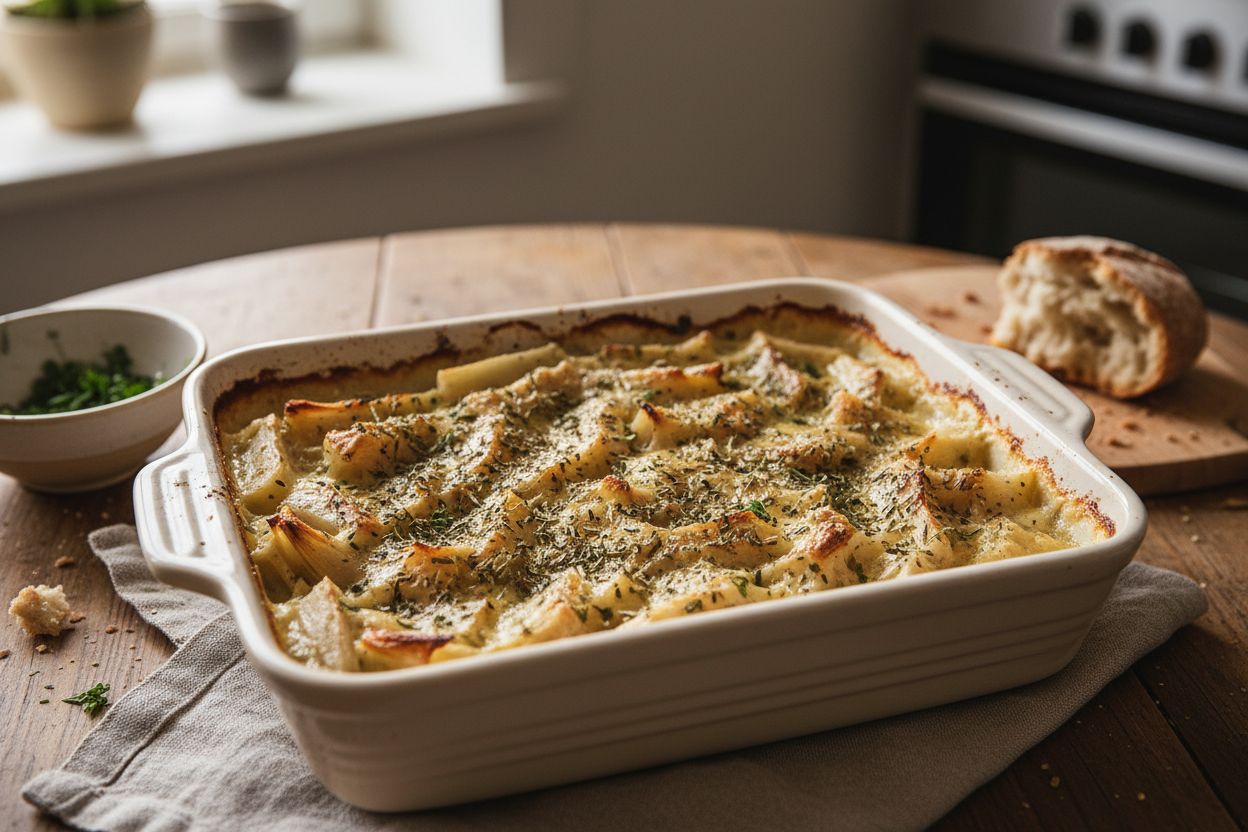 Gratin de cardons à la moelle végétale