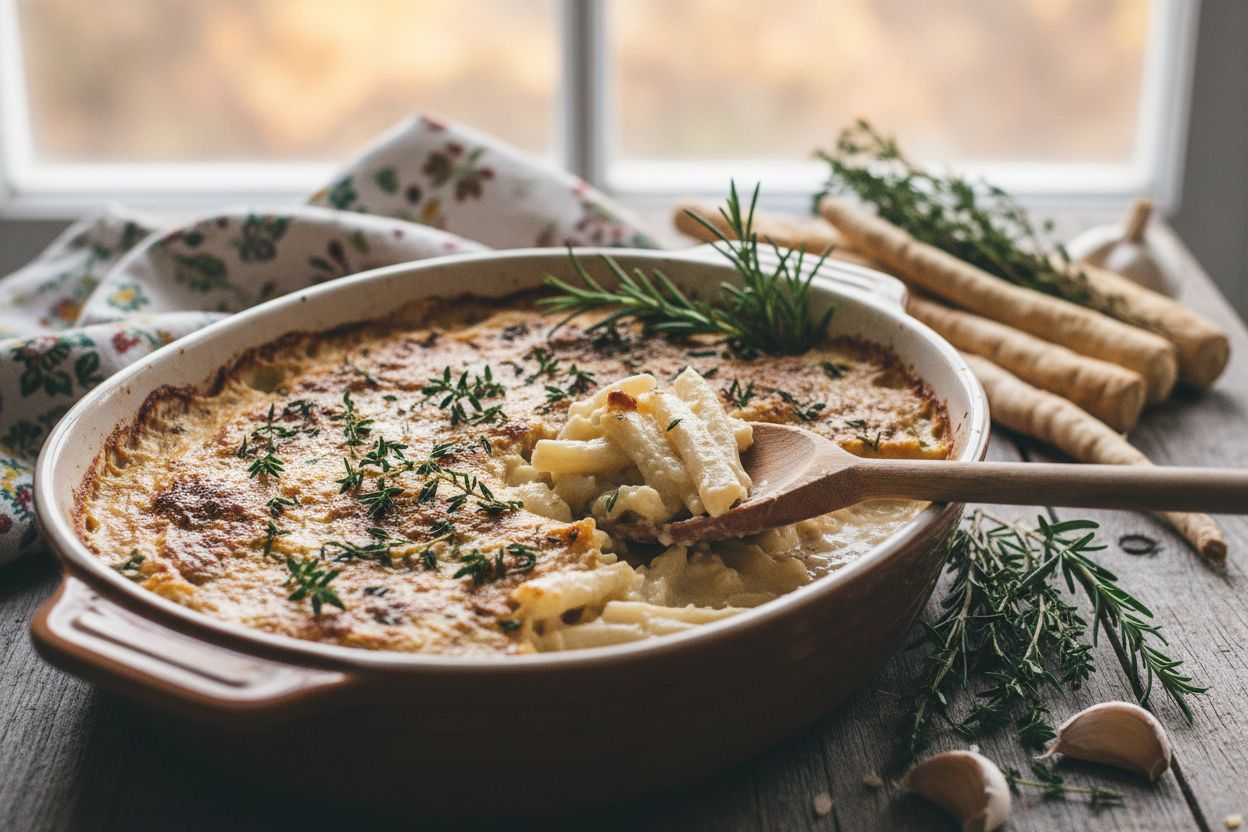 Gratin de salsifis sans béchamel