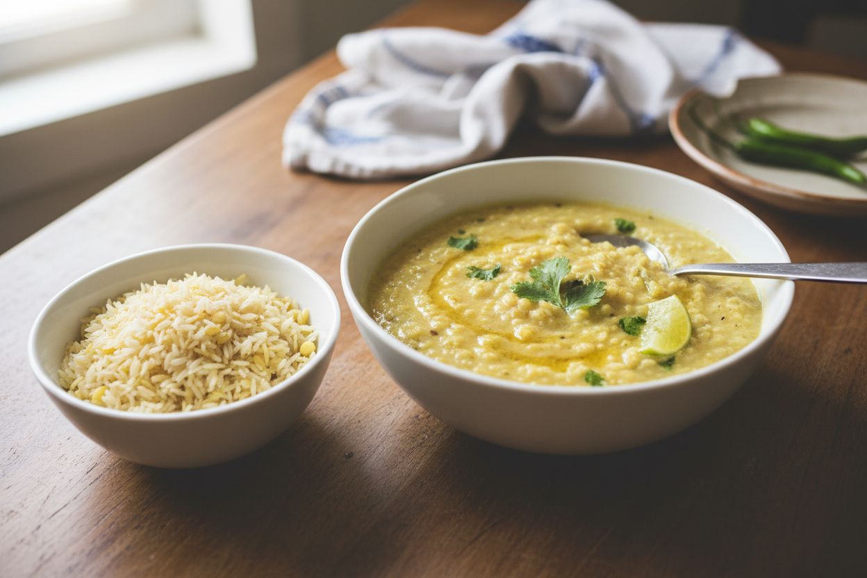Khichdi indien (riz et lentilles)