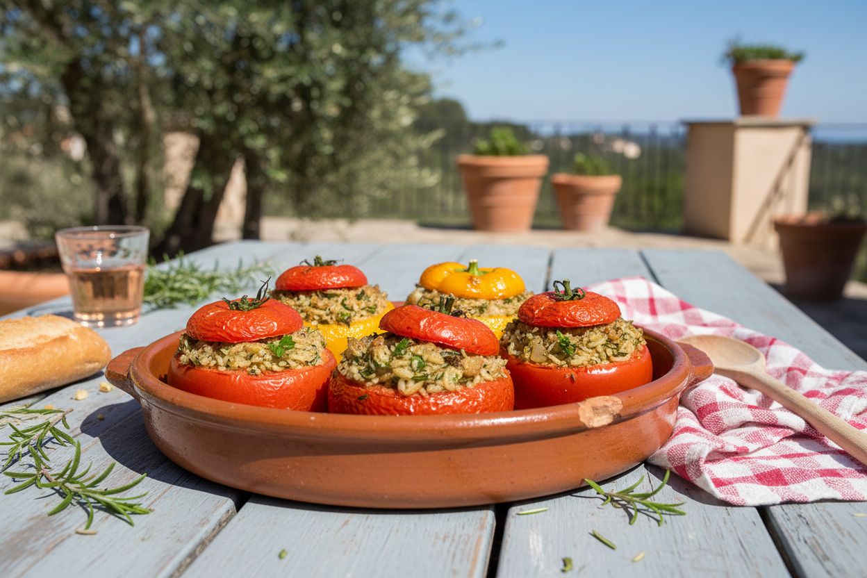 Légumes farcis variés (tomates, poivrons)