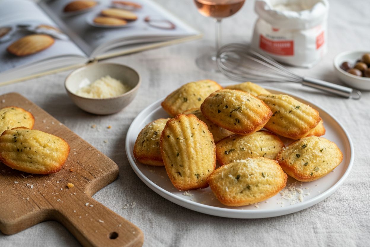 Madeleines salées au parmesan