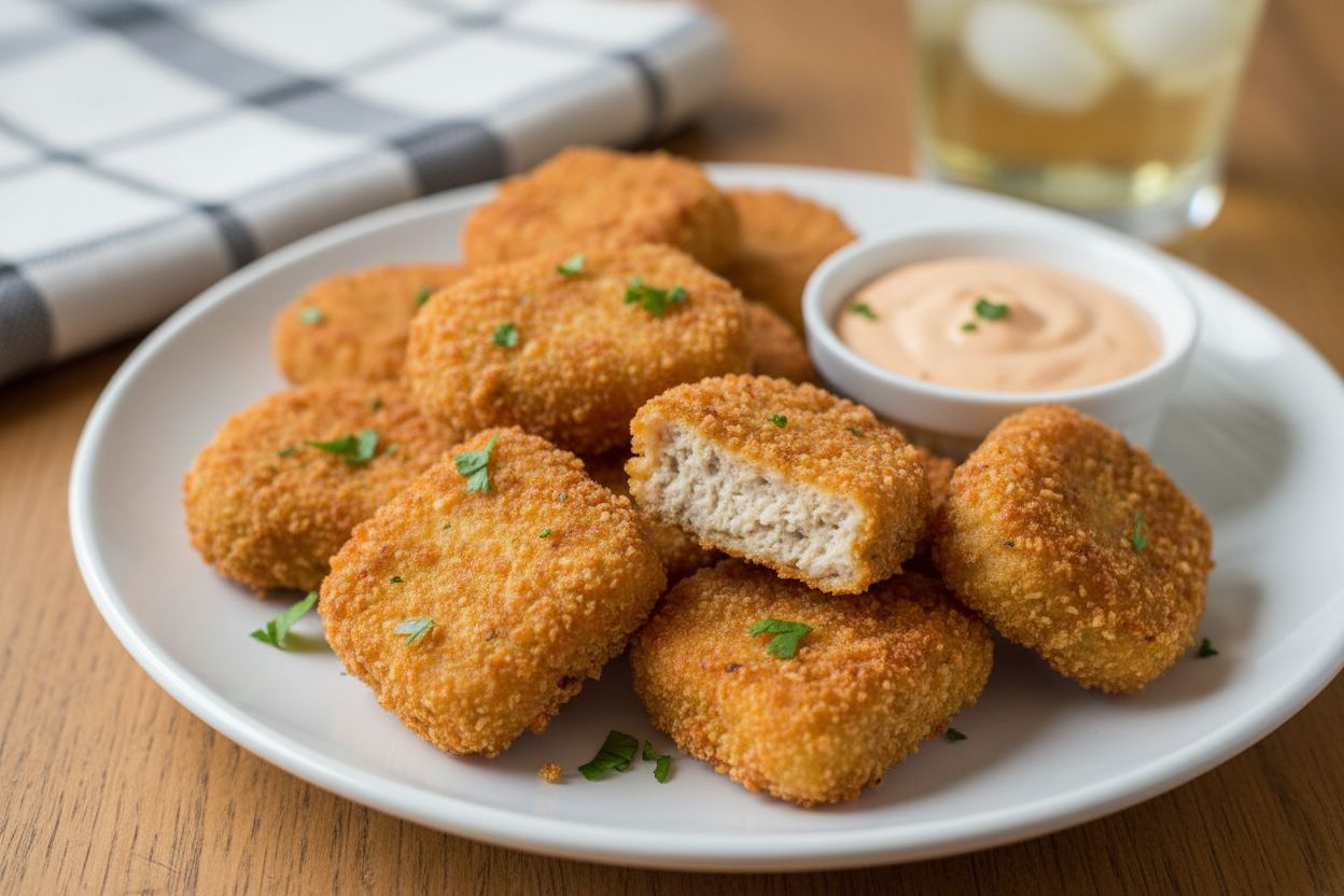 Nuggets de seitan panés