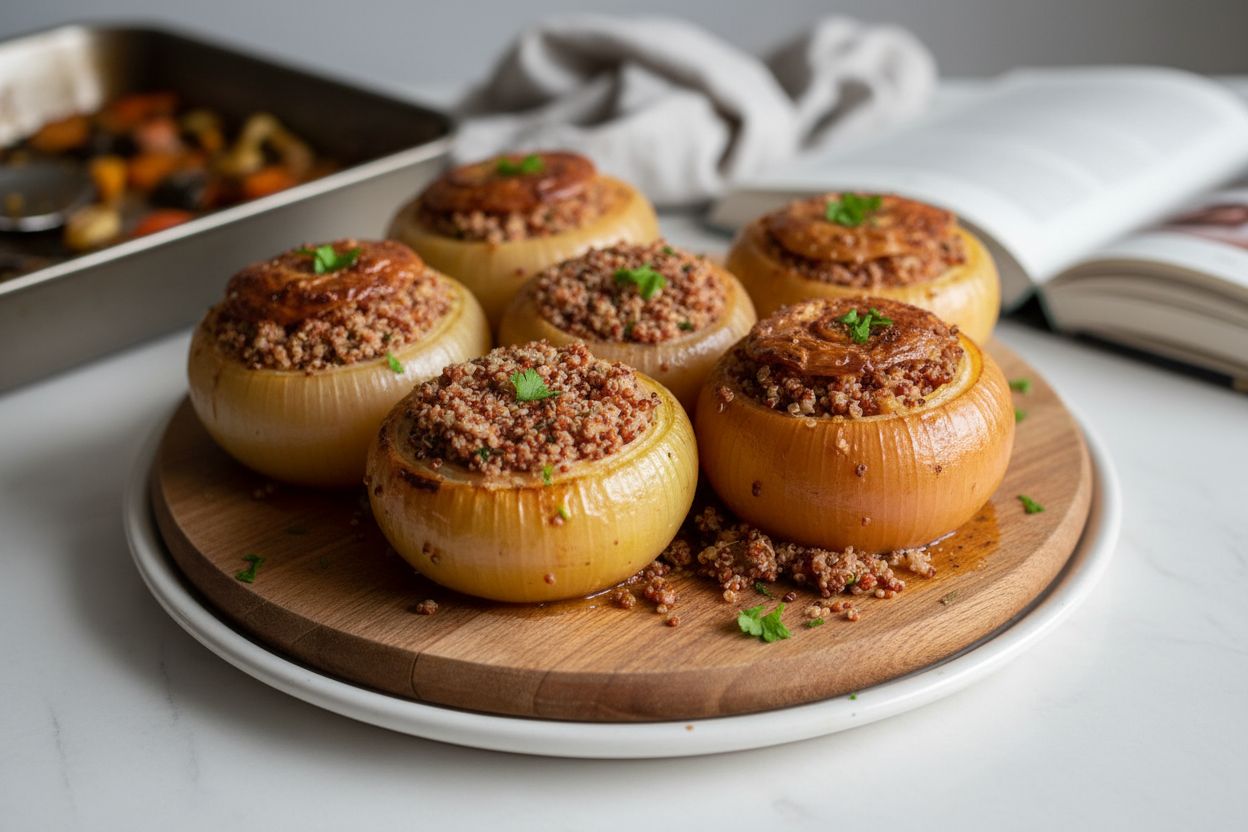 Oignons farcis au quinoa