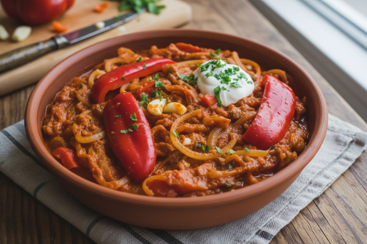 Paprikash hongrois végétarien