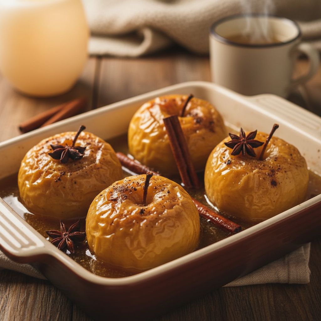 Pommes cuites au miel