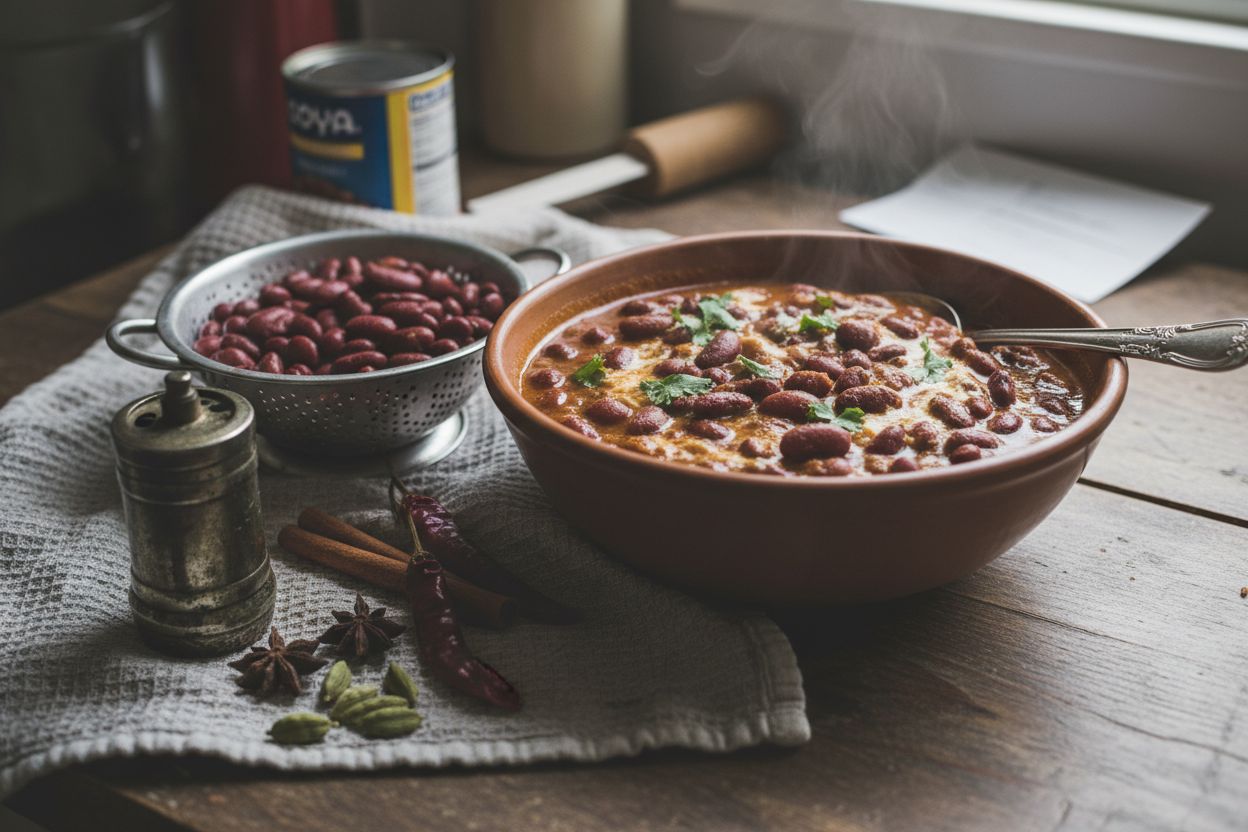Rajma indien (curry de haricots rouges)