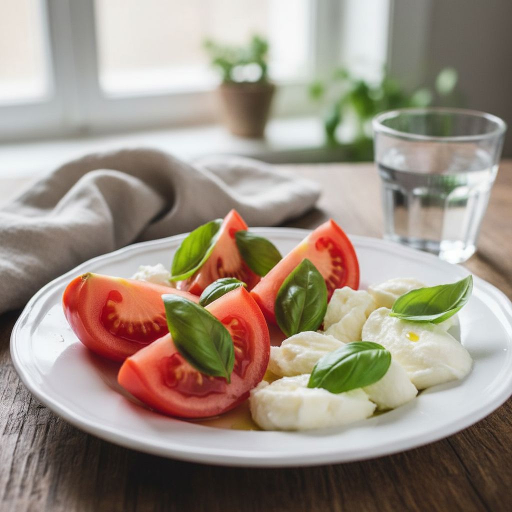 Salade caprese à la mozzarella