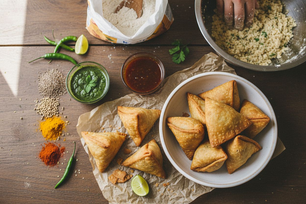 Samosas indiens aux légumes