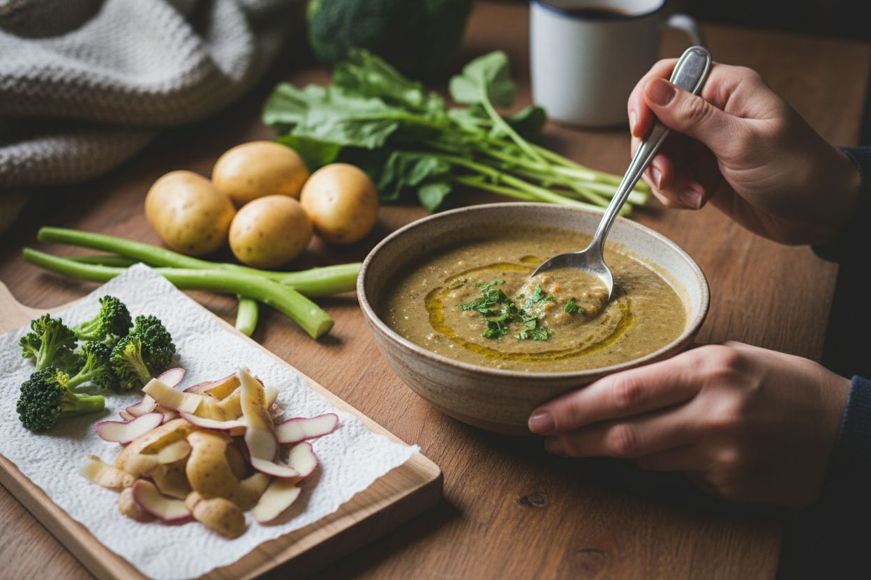Soupe ou velouté végétarien “zéro gaspillage”