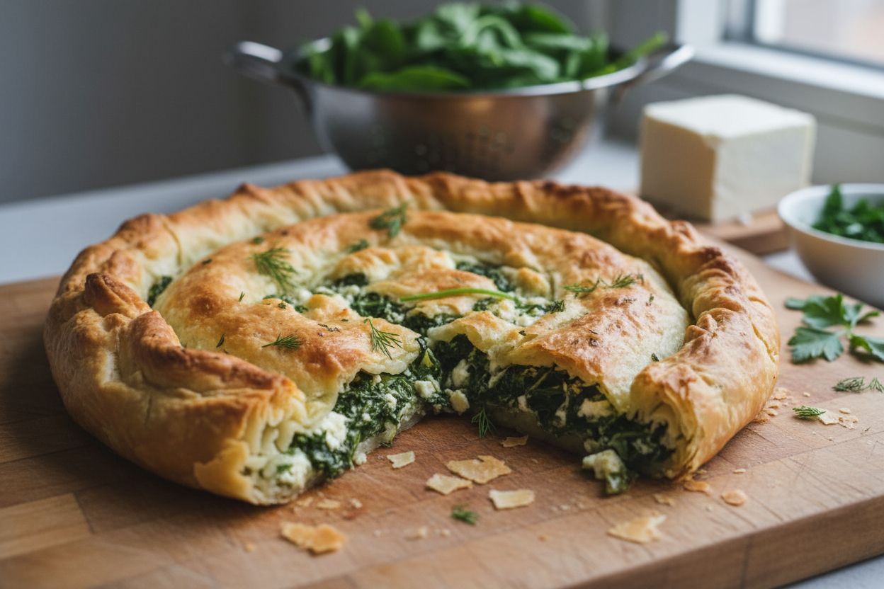 Spanakopita grecque (tourte aux épinards)