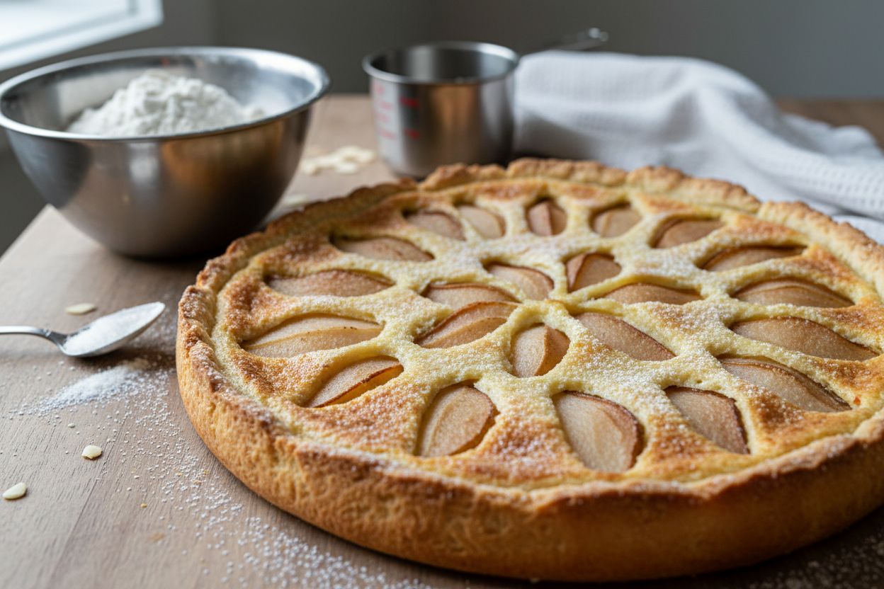 Tarte bourdaloue aux poires