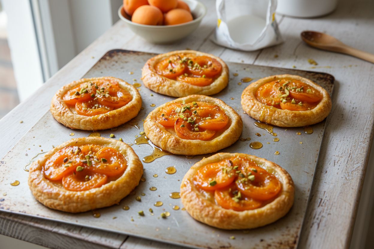 Tartelette aux abricots caramélisés