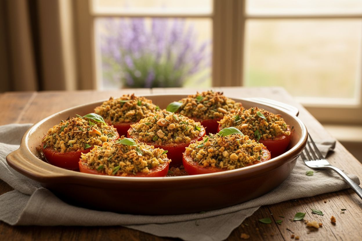 Tomates provençales au four