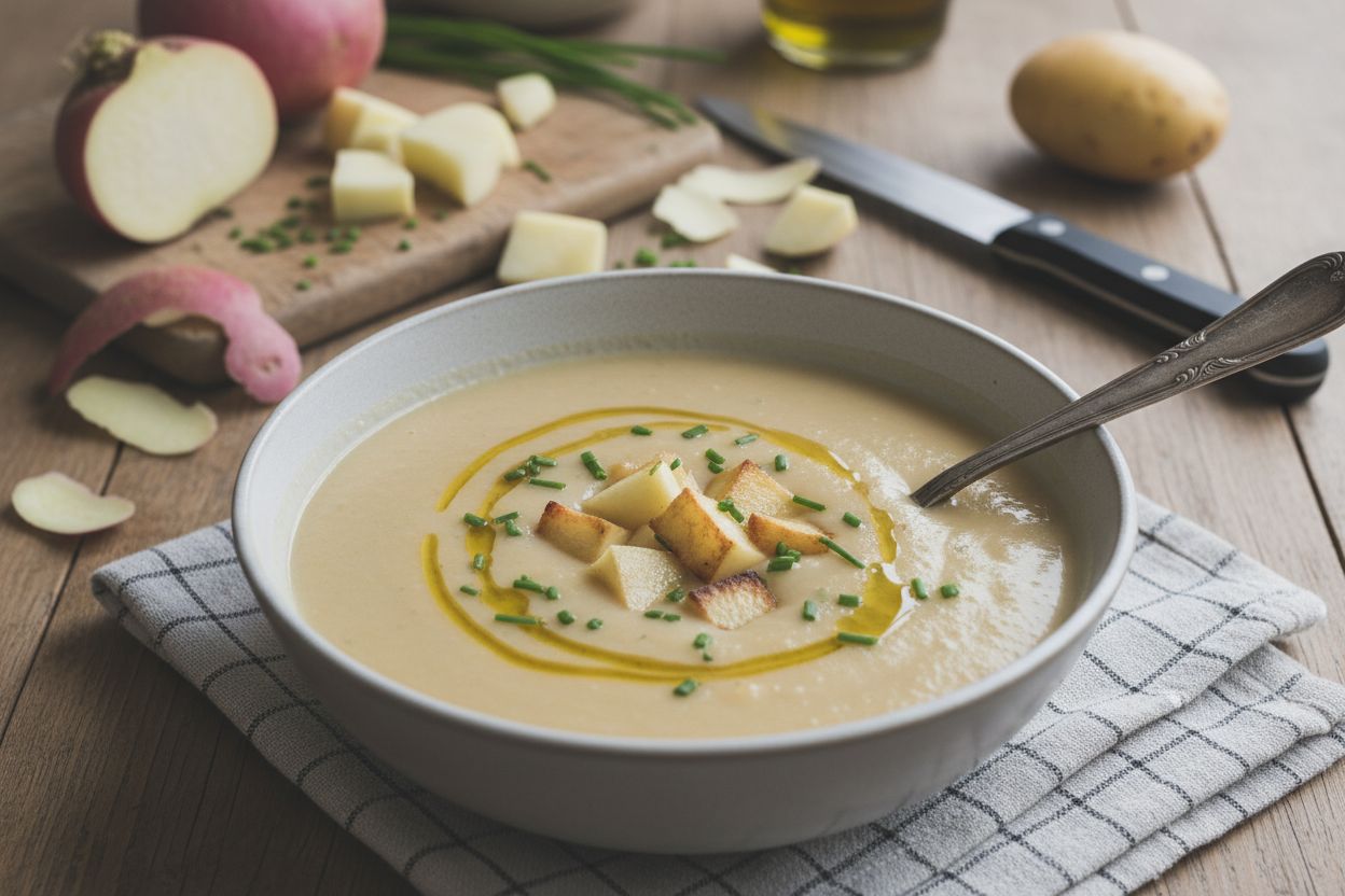 Velouté de navets et pommes de terre