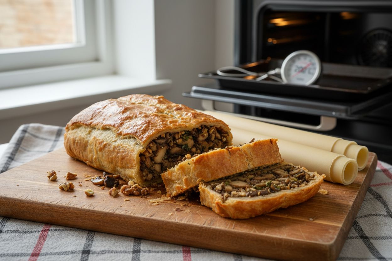 Wellington végétarien aux champignons et noix