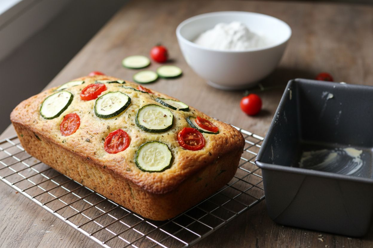 Cake salé sans œuf terminé