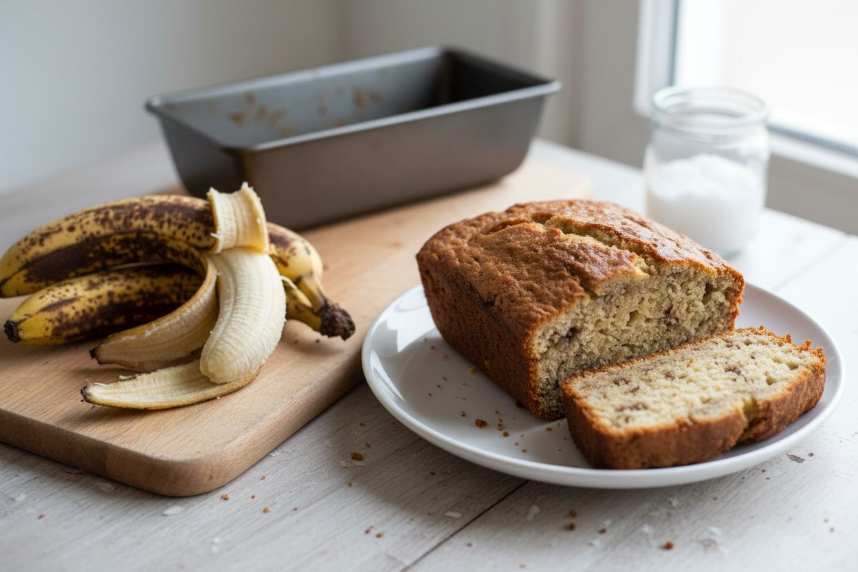 Cake vegan banane terminé