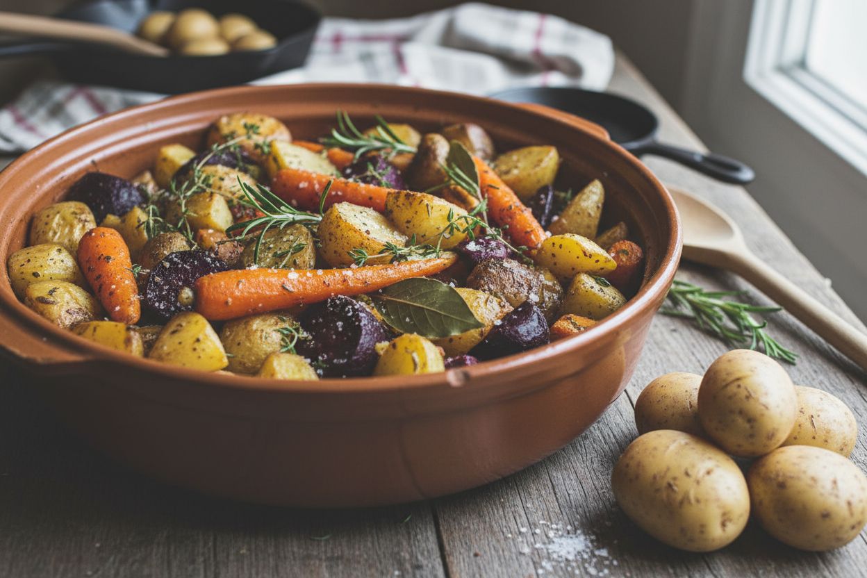 Casserole de légumes racines terminé