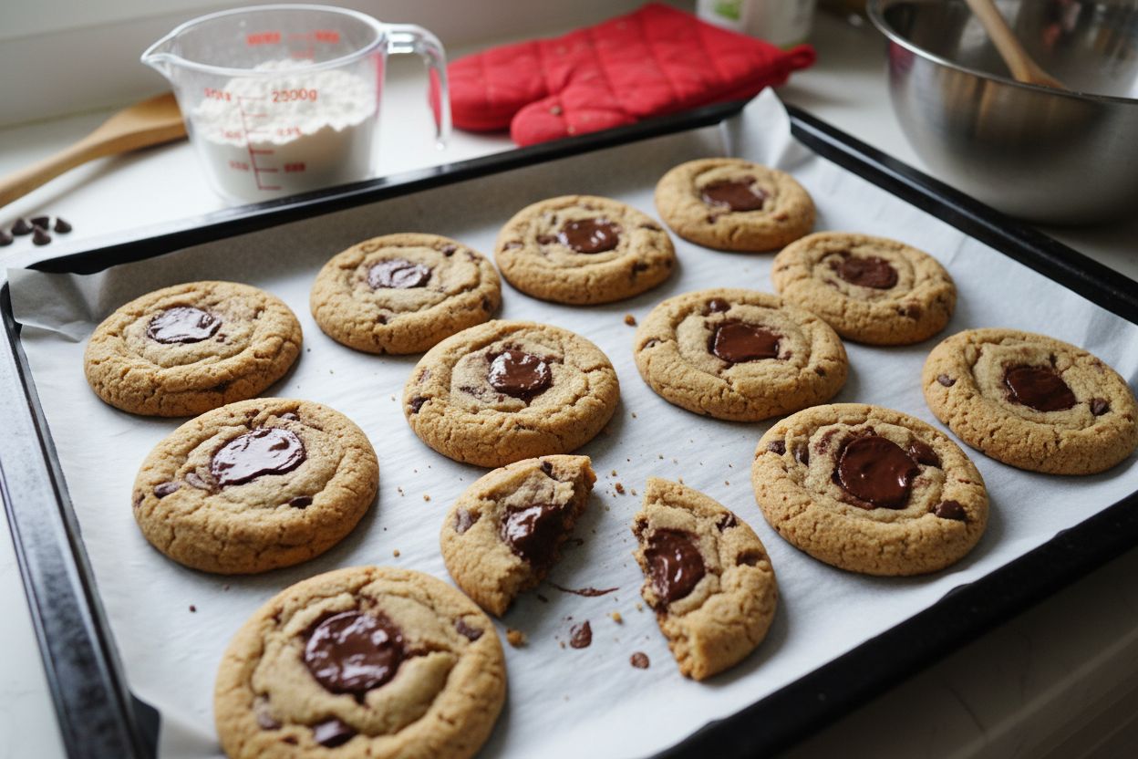 Cookies aux pépites de chocolat terminé