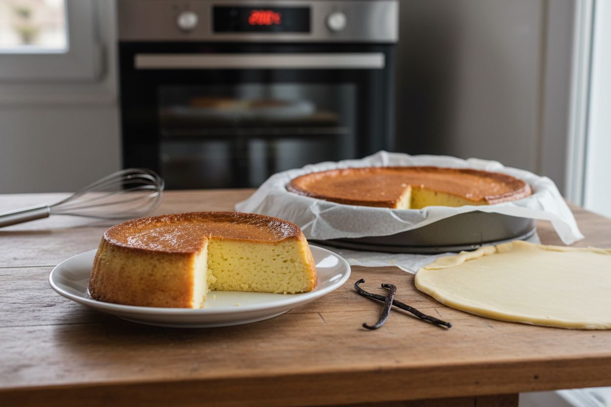 Flan pâtissier vanille terminé