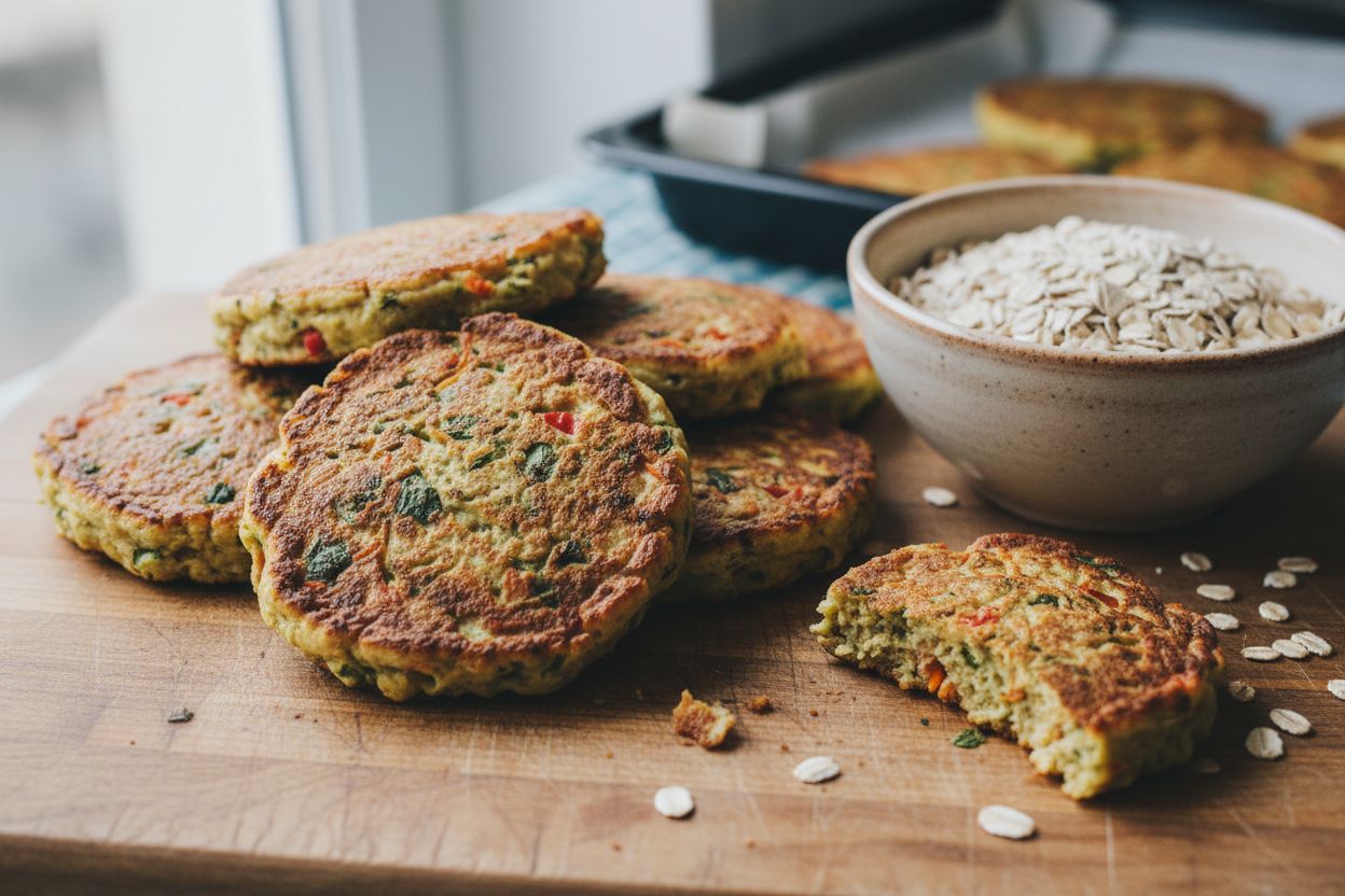Galettes d'avoine salées terminé