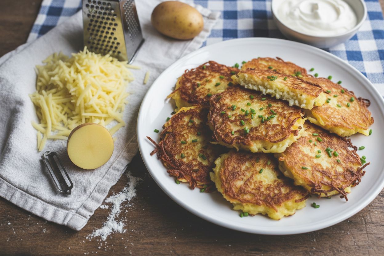Galettes de pommes de terre croustillantes terminé