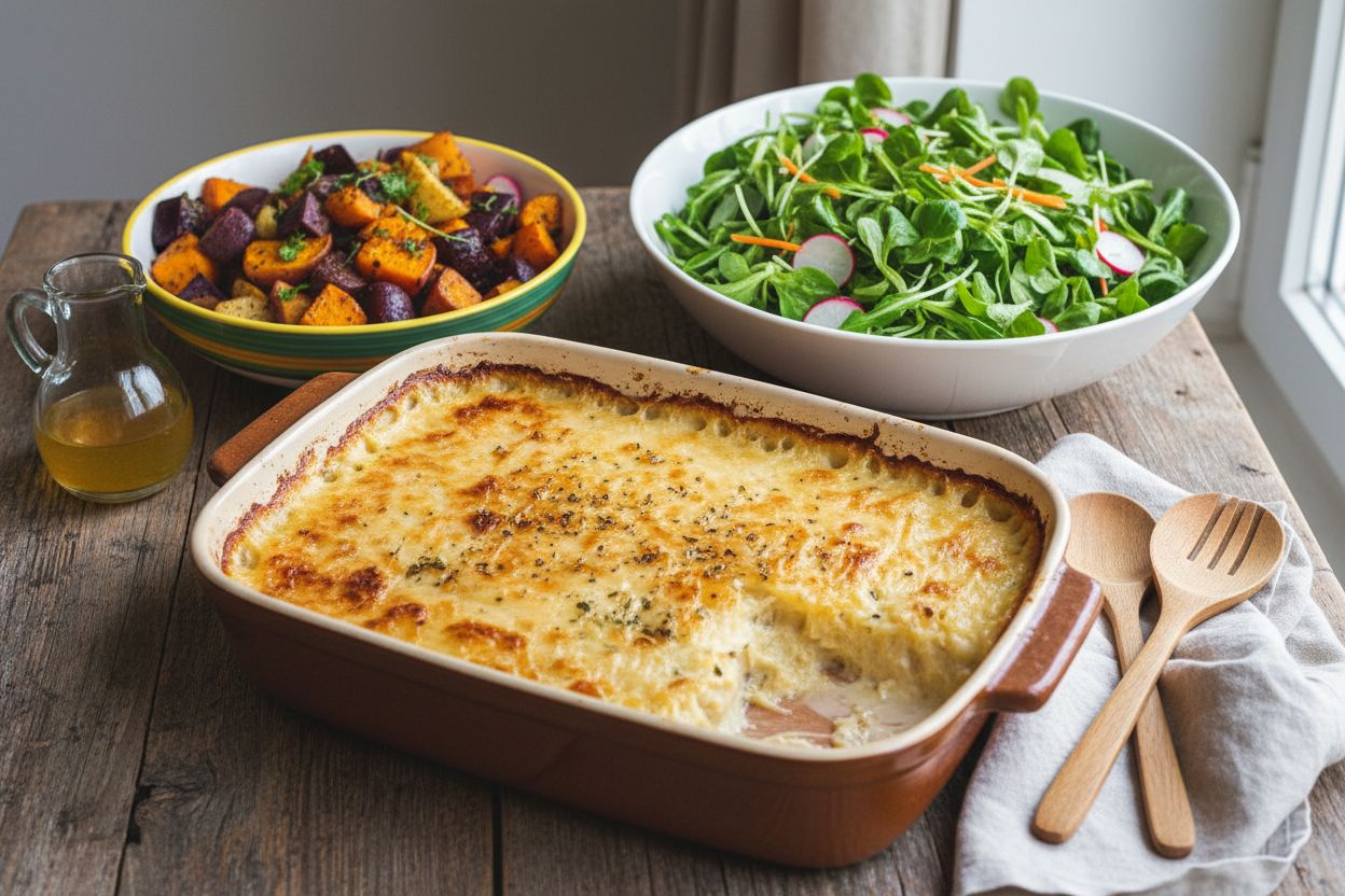 Que servir avec un gratin dauphinois végétarien ? terminé