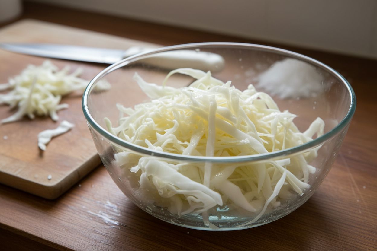 Okonomiyaki végétarien (galette japonaise au chou) terminé