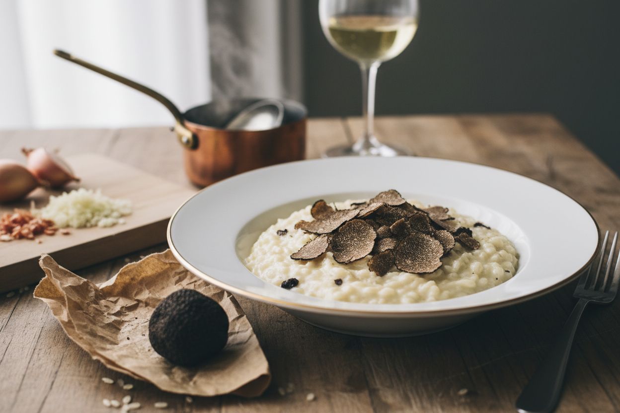 Risotto à la truffe terminé
