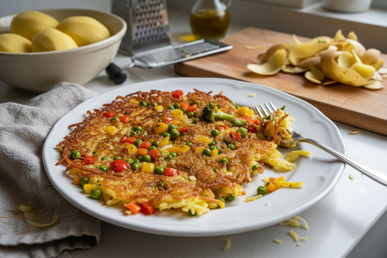 Rösti suisse aux légumes terminé