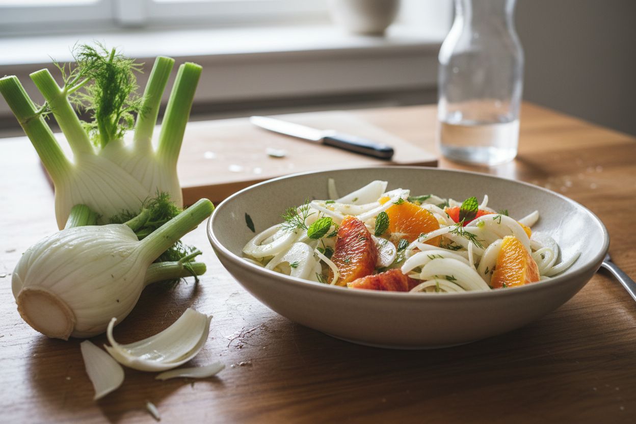 Salade de fenouil et orange terminé