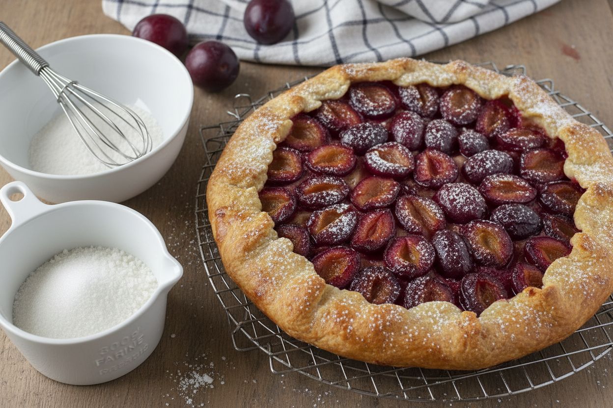 Tarte alsacienne aux quetsches terminé