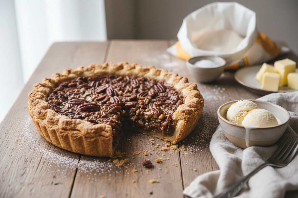 Tarte aux noix de pécan terminé