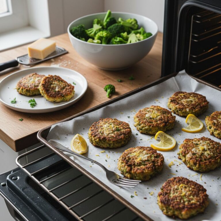 Galettes Brocoli Parmesan Citron Recette Végétarienne Gourmande