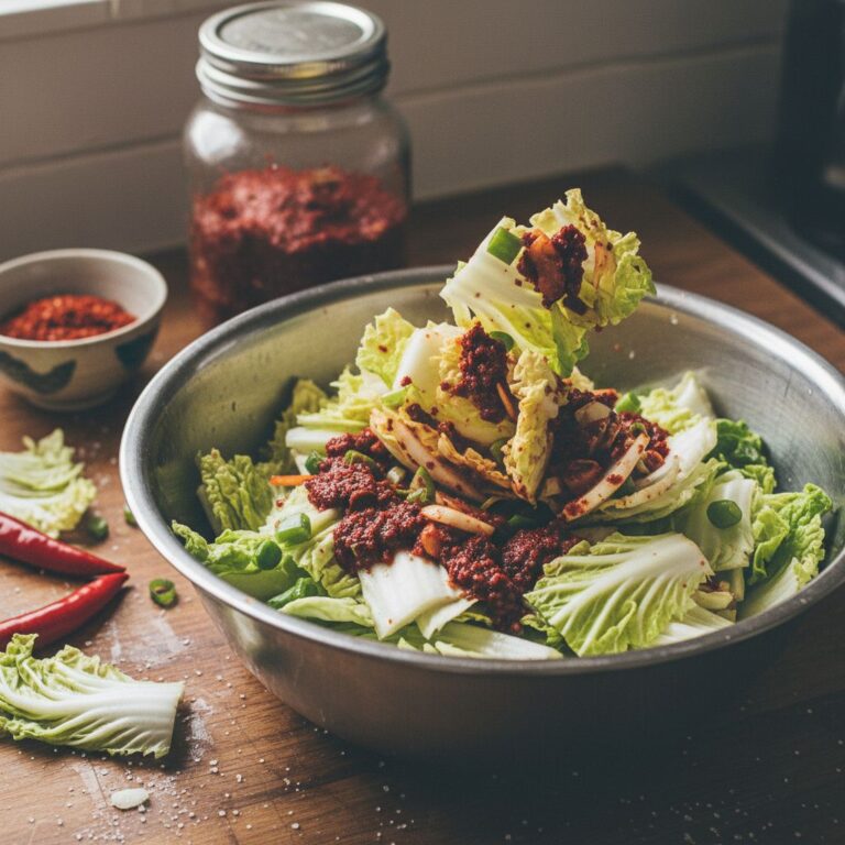 Kimchi Végétarien Recette Facile Chou Coréen Fait Maison