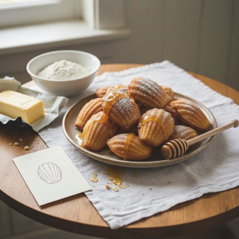 Madeleines moelleuses au miel Recette végétarienne facile