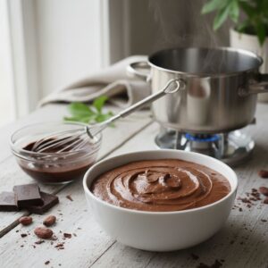 Mousse au chocolat végétarienne
