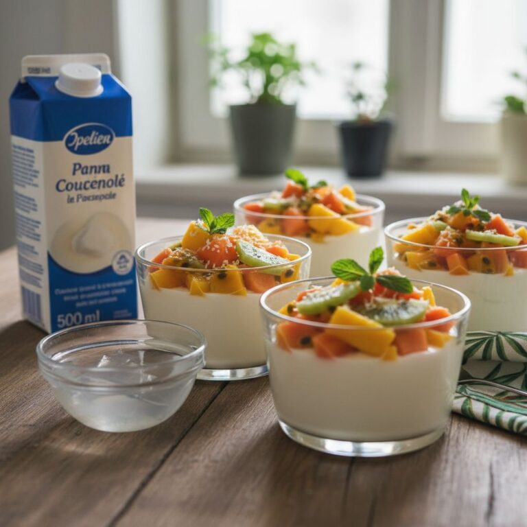 Panna Cotta Exotique Recette Végétarienne Gourmande Facile