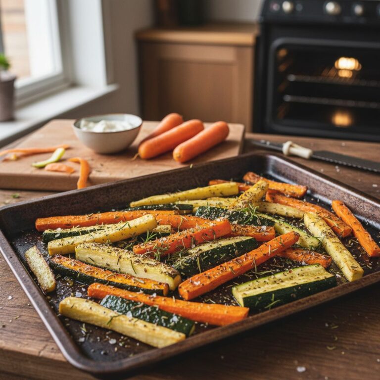 Frites de légumes au four croustillantes et parfumées recette facile
