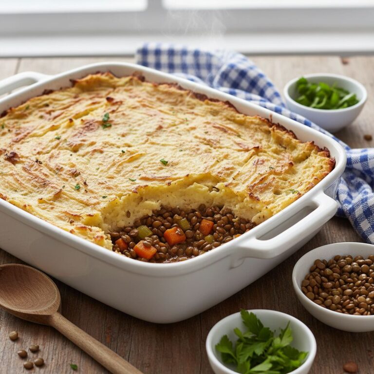Hachi Parmentier Végétarien Recette Gourmande aux Lentilles