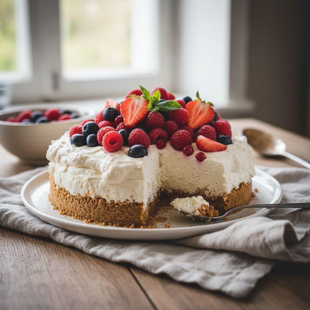 Cheesecake aux fruits rouges