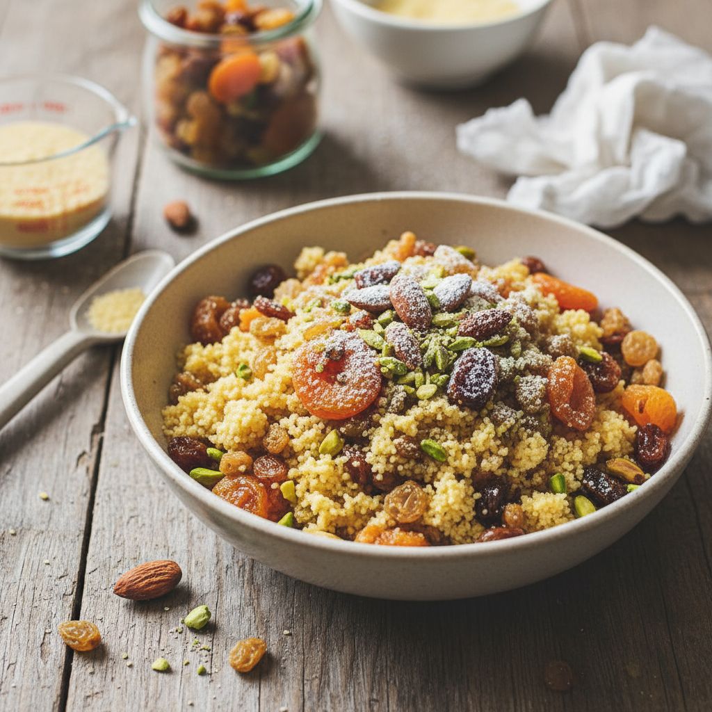 Couscous sucré aux fruits secs